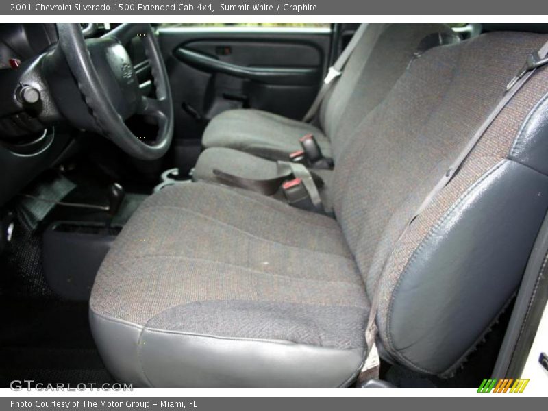 Summit White / Graphite 2001 Chevrolet Silverado 1500 Extended Cab 4x4