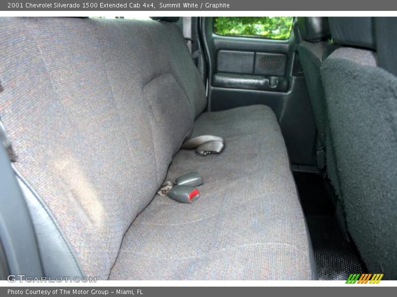 Summit White / Graphite 2001 Chevrolet Silverado 1500 Extended Cab 4x4
