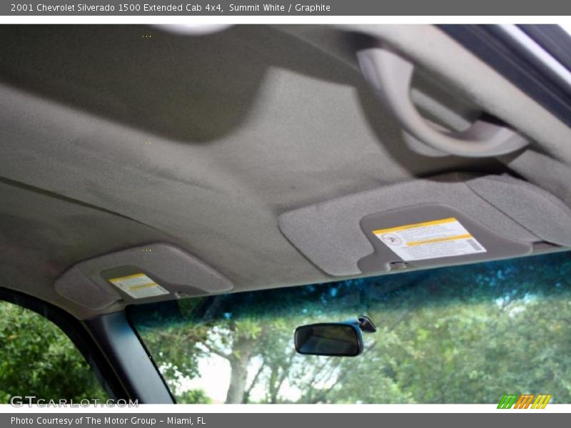 Summit White / Graphite 2001 Chevrolet Silverado 1500 Extended Cab 4x4