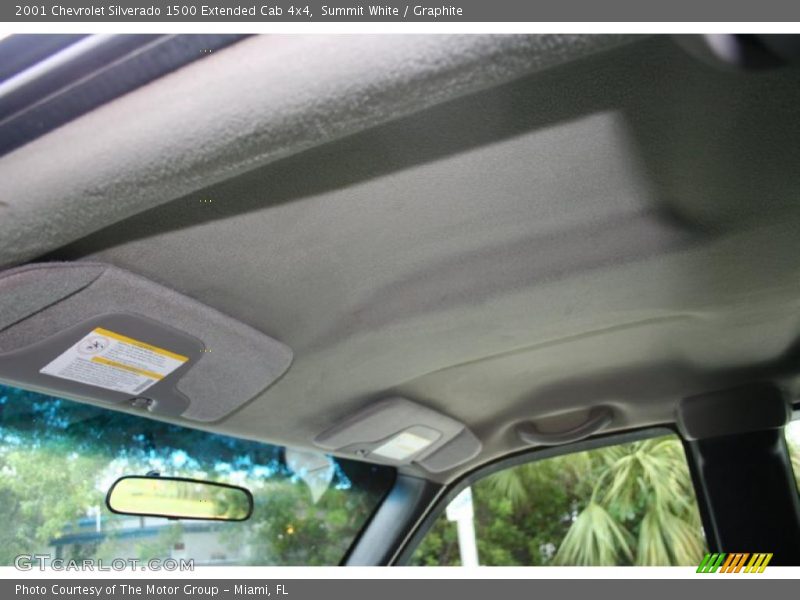 Summit White / Graphite 2001 Chevrolet Silverado 1500 Extended Cab 4x4