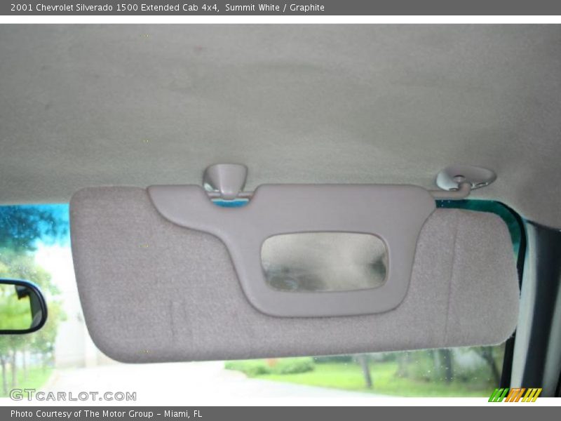 Summit White / Graphite 2001 Chevrolet Silverado 1500 Extended Cab 4x4