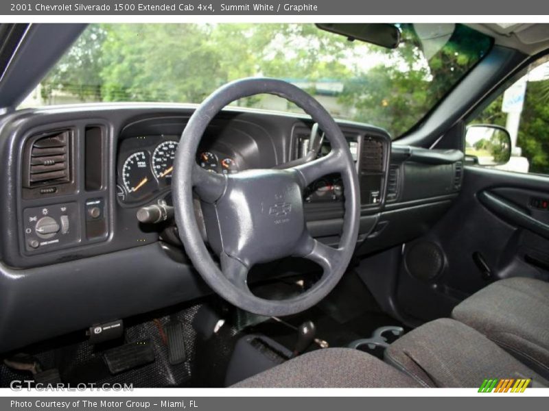 Summit White / Graphite 2001 Chevrolet Silverado 1500 Extended Cab 4x4