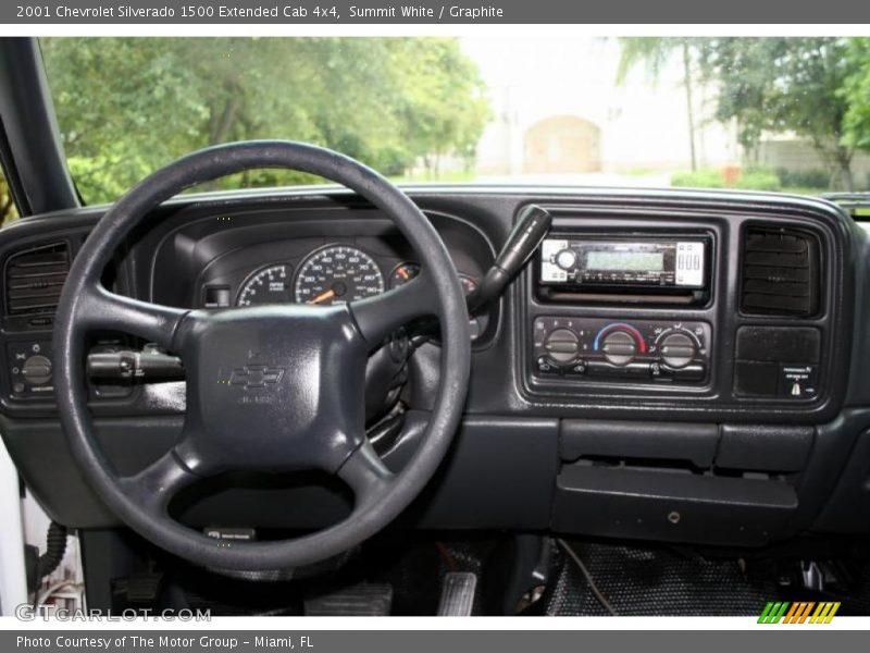 Summit White / Graphite 2001 Chevrolet Silverado 1500 Extended Cab 4x4