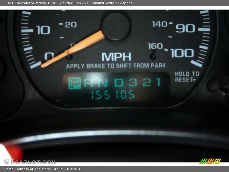 Summit White / Graphite 2001 Chevrolet Silverado 1500 Extended Cab 4x4
