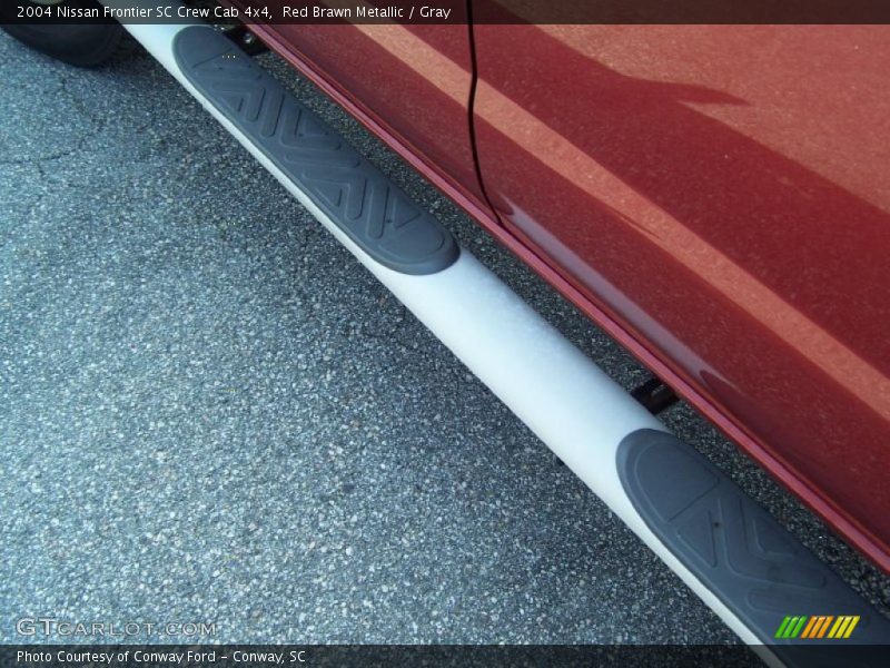 Red Brawn Metallic / Gray 2004 Nissan Frontier SC Crew Cab 4x4
