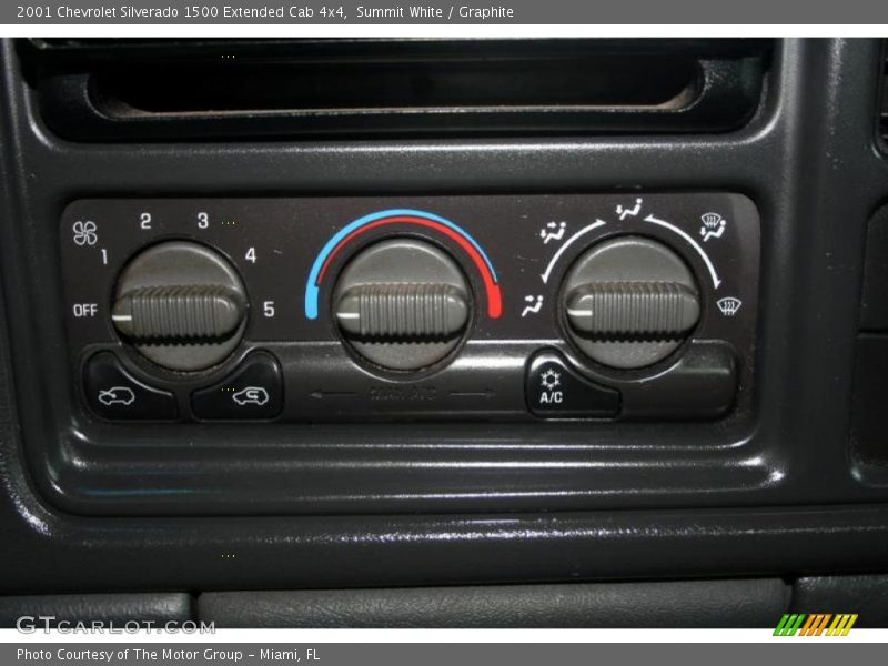 Summit White / Graphite 2001 Chevrolet Silverado 1500 Extended Cab 4x4