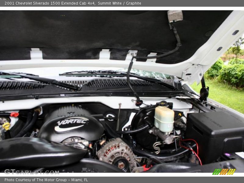 Summit White / Graphite 2001 Chevrolet Silverado 1500 Extended Cab 4x4