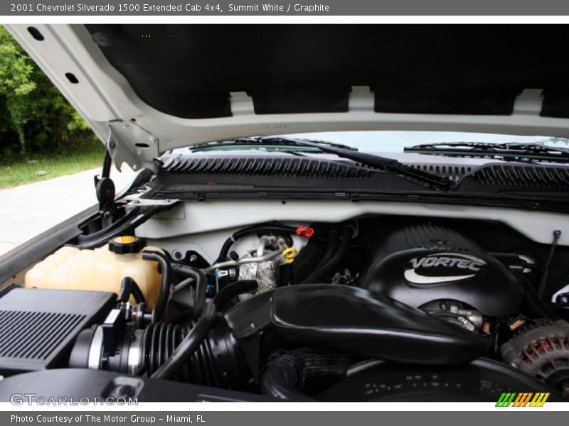 Summit White / Graphite 2001 Chevrolet Silverado 1500 Extended Cab 4x4