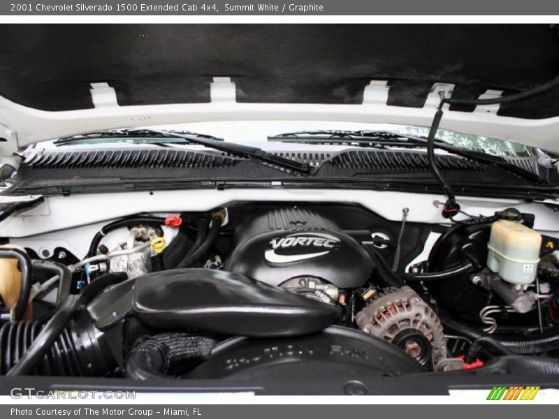 Summit White / Graphite 2001 Chevrolet Silverado 1500 Extended Cab 4x4