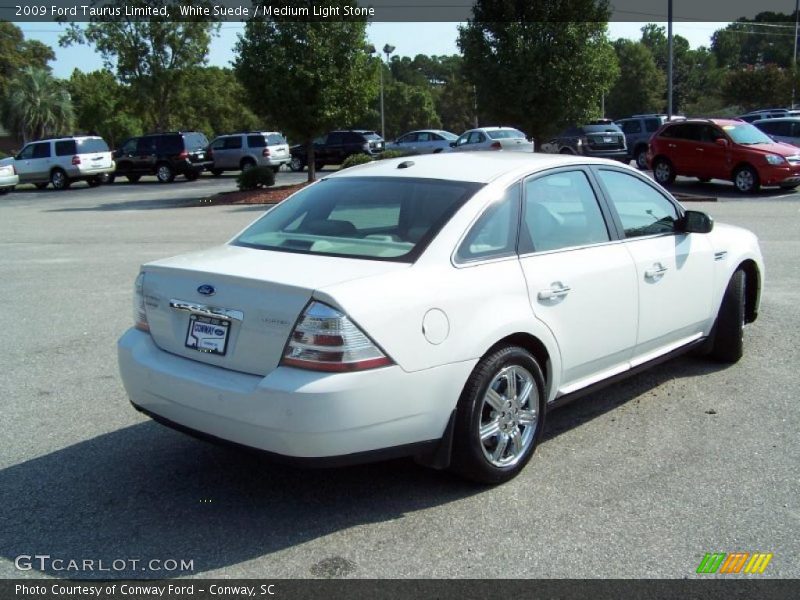 White Suede / Medium Light Stone 2009 Ford Taurus Limited