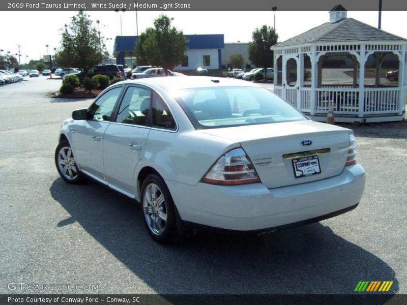White Suede / Medium Light Stone 2009 Ford Taurus Limited