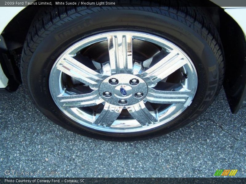White Suede / Medium Light Stone 2009 Ford Taurus Limited