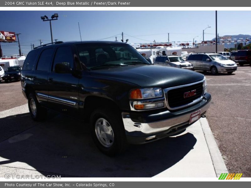 Deep Blue Metallic / Pewter/Dark Pewter 2004 GMC Yukon SLE 4x4