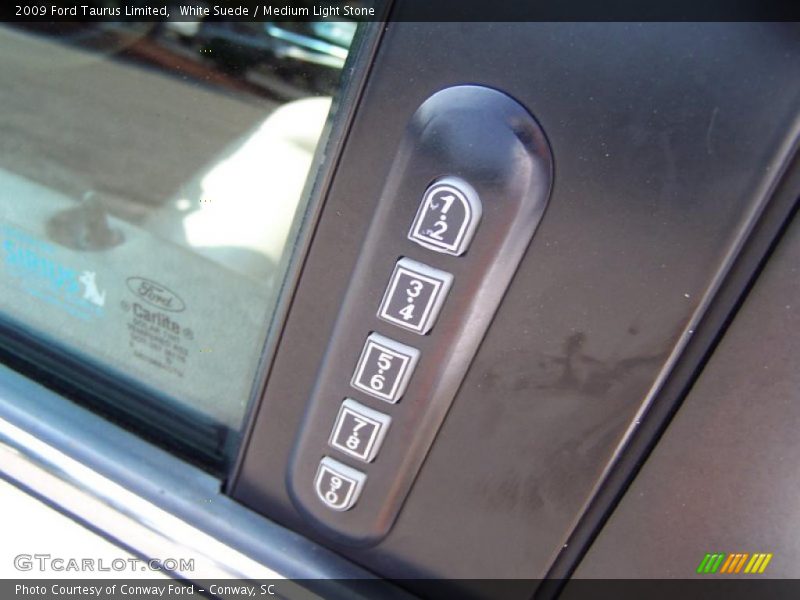 White Suede / Medium Light Stone 2009 Ford Taurus Limited