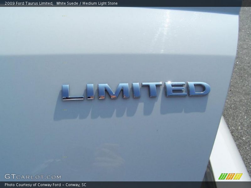 White Suede / Medium Light Stone 2009 Ford Taurus Limited