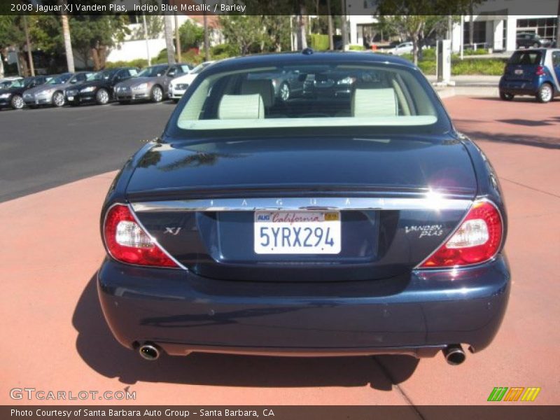 Indigo Blue Metallic / Barley 2008 Jaguar XJ Vanden Plas