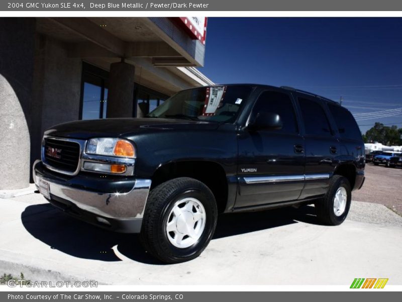 Deep Blue Metallic / Pewter/Dark Pewter 2004 GMC Yukon SLE 4x4