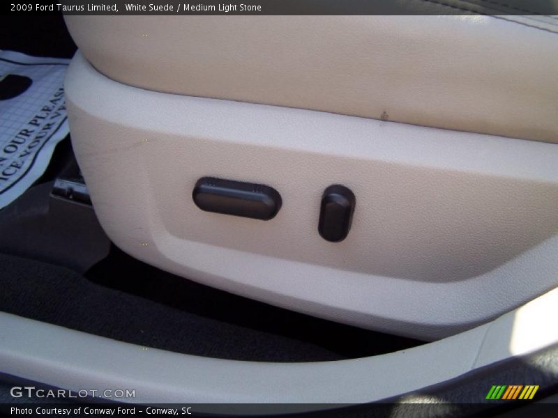 White Suede / Medium Light Stone 2009 Ford Taurus Limited
