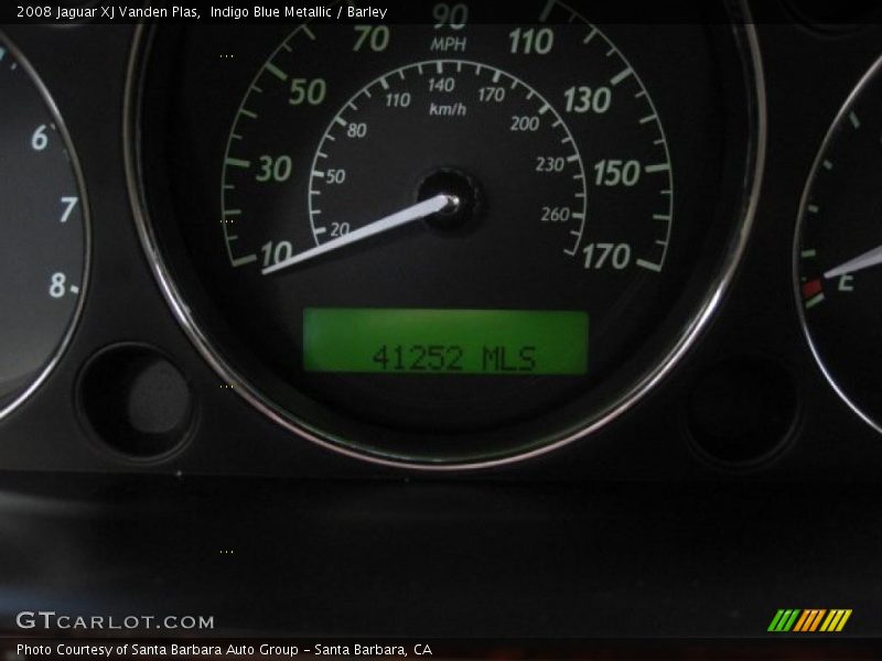 Indigo Blue Metallic / Barley 2008 Jaguar XJ Vanden Plas