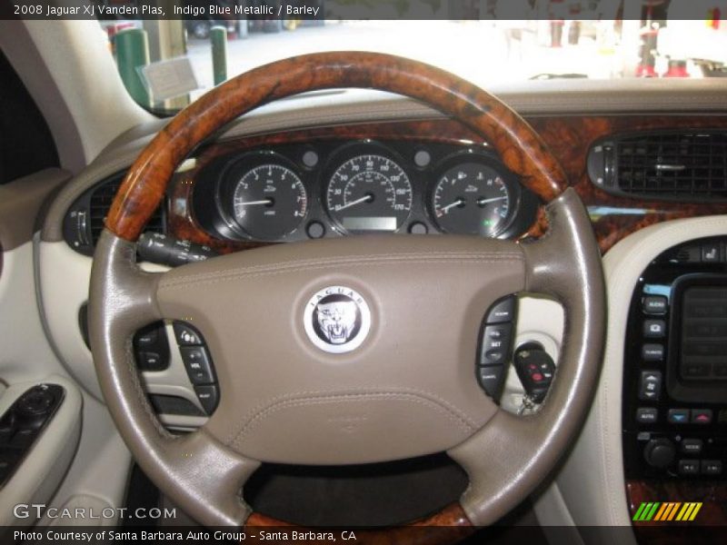 Indigo Blue Metallic / Barley 2008 Jaguar XJ Vanden Plas