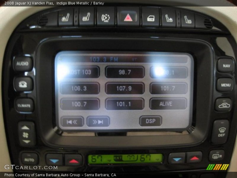 Indigo Blue Metallic / Barley 2008 Jaguar XJ Vanden Plas