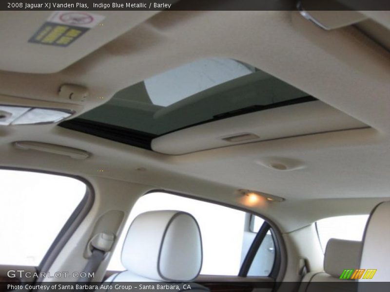Indigo Blue Metallic / Barley 2008 Jaguar XJ Vanden Plas