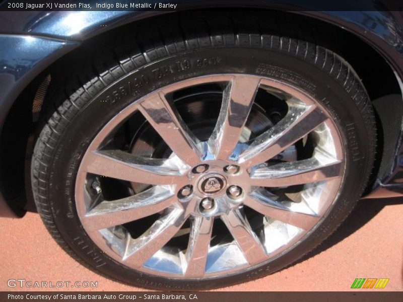 Indigo Blue Metallic / Barley 2008 Jaguar XJ Vanden Plas