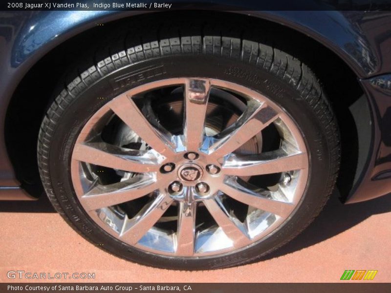 Indigo Blue Metallic / Barley 2008 Jaguar XJ Vanden Plas