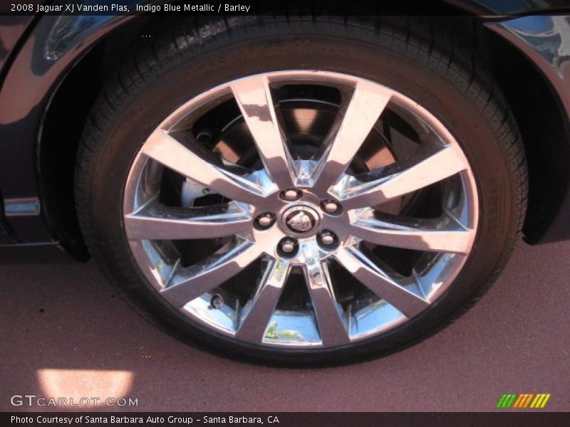 Indigo Blue Metallic / Barley 2008 Jaguar XJ Vanden Plas