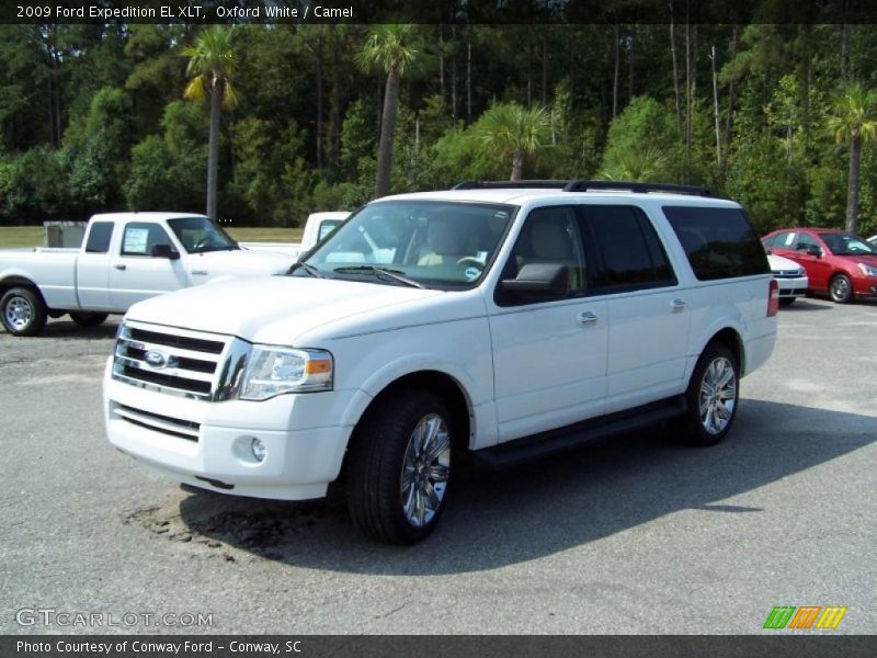 Oxford White / Camel 2009 Ford Expedition EL XLT