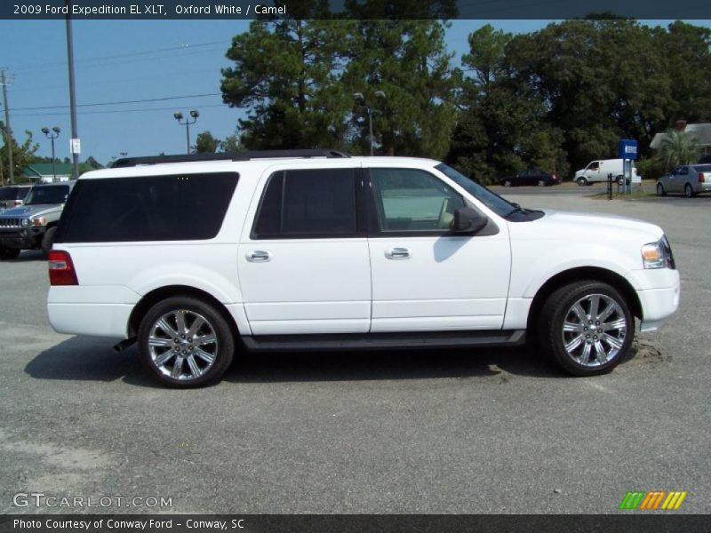 Oxford White / Camel 2009 Ford Expedition EL XLT
