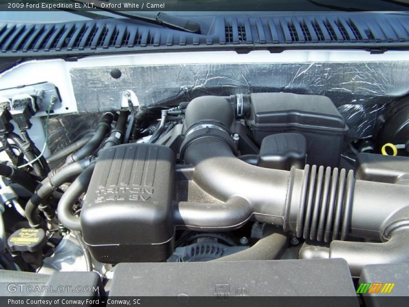 Oxford White / Camel 2009 Ford Expedition EL XLT