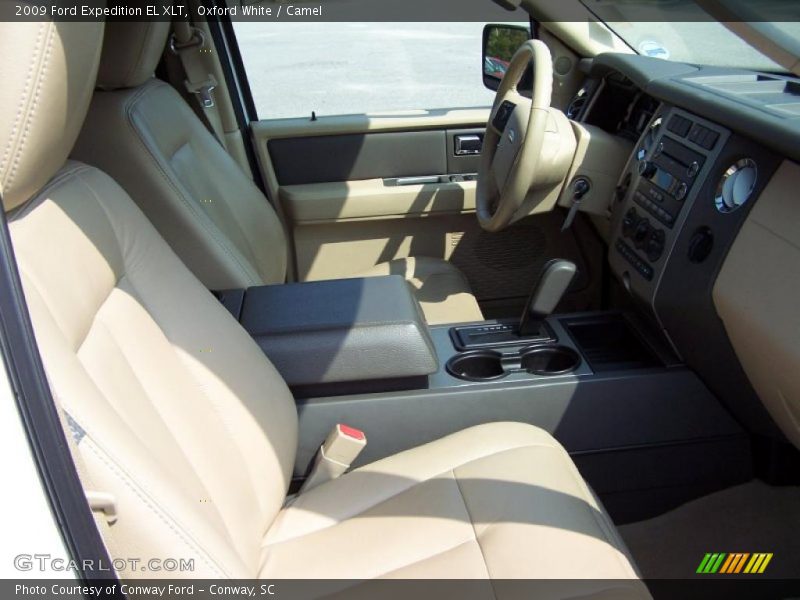 Oxford White / Camel 2009 Ford Expedition EL XLT