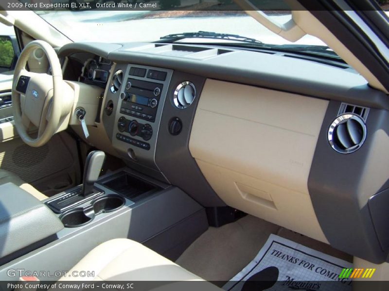 Oxford White / Camel 2009 Ford Expedition EL XLT