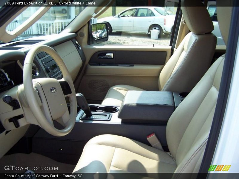 Oxford White / Camel 2009 Ford Expedition EL XLT