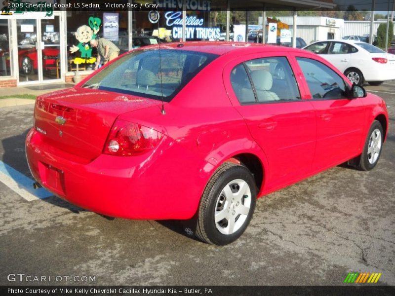 Victory Red / Gray 2008 Chevrolet Cobalt LS Sedan