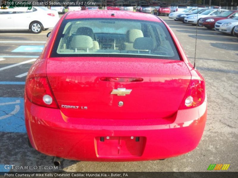 Victory Red / Gray 2008 Chevrolet Cobalt LS Sedan