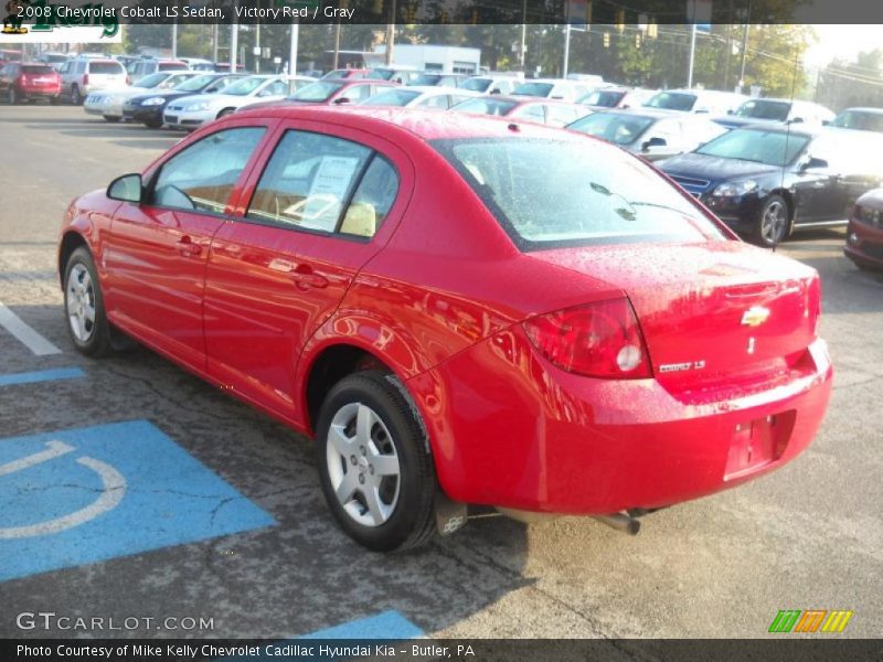 Victory Red / Gray 2008 Chevrolet Cobalt LS Sedan