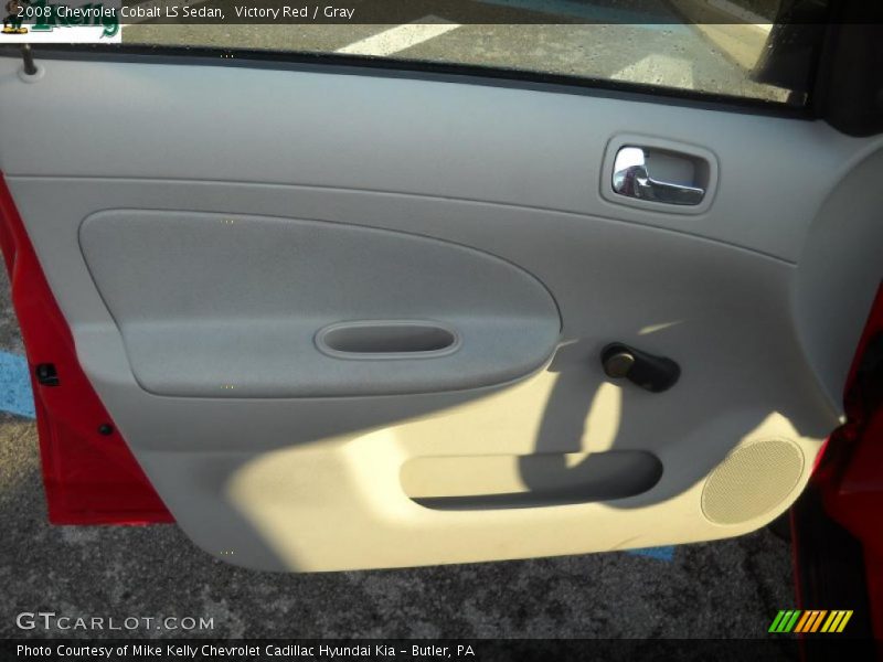 Victory Red / Gray 2008 Chevrolet Cobalt LS Sedan