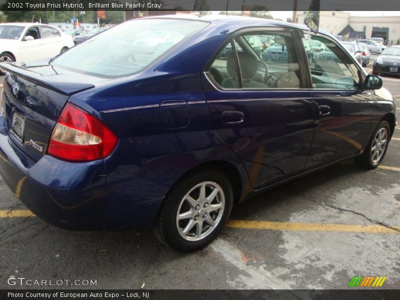 Brilliant Blue Pearl / Gray 2002 Toyota Prius Hybrid