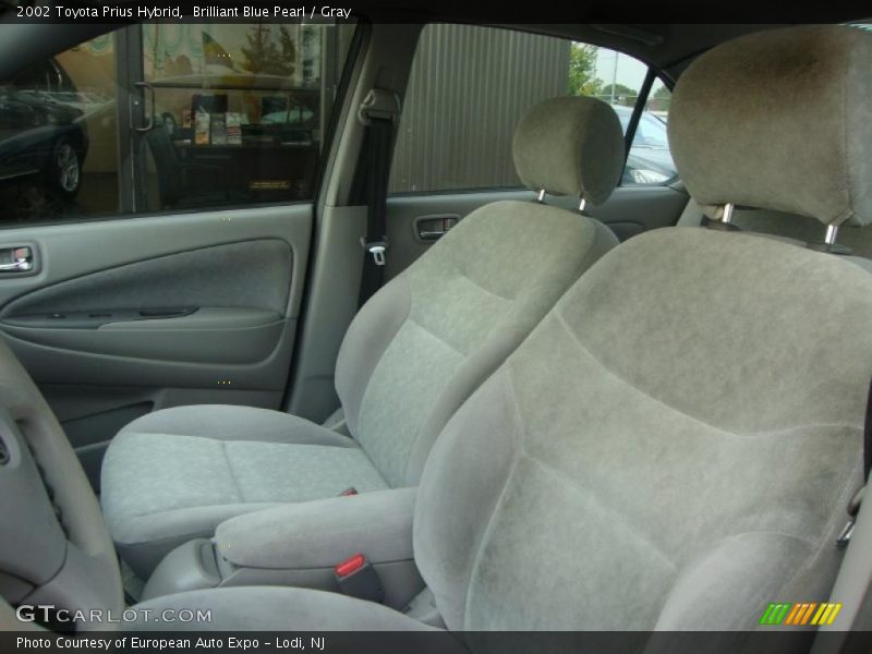 Brilliant Blue Pearl / Gray 2002 Toyota Prius Hybrid
