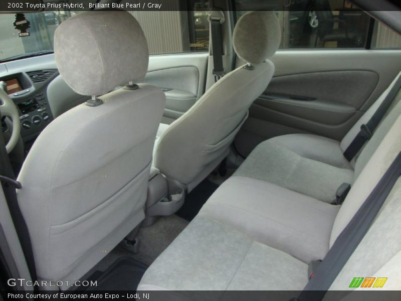 Brilliant Blue Pearl / Gray 2002 Toyota Prius Hybrid
