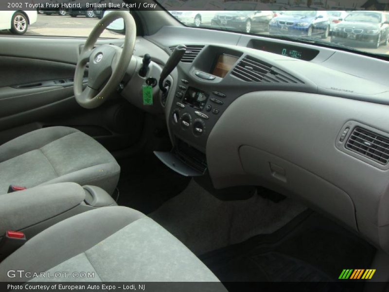 Brilliant Blue Pearl / Gray 2002 Toyota Prius Hybrid