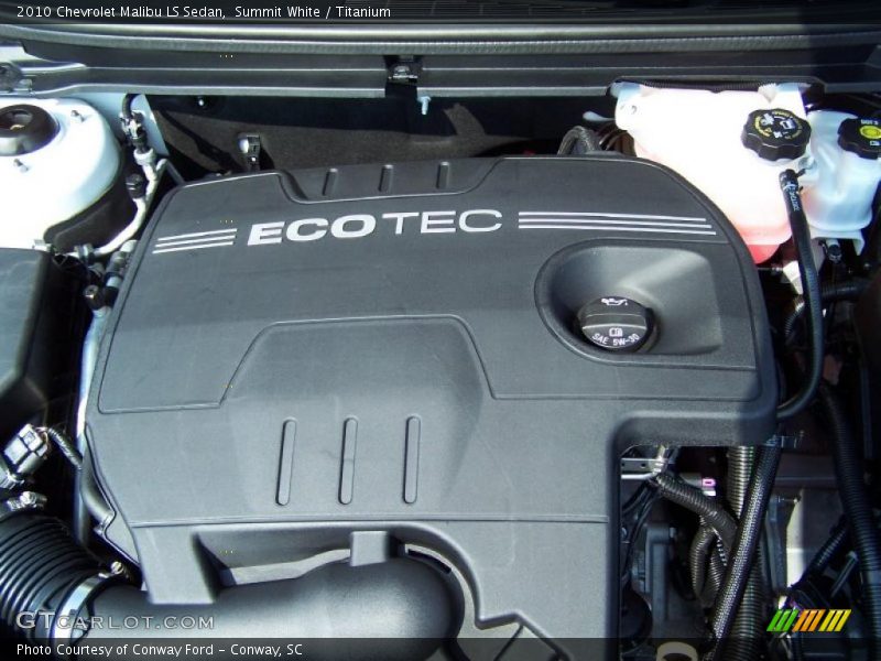 Summit White / Titanium 2010 Chevrolet Malibu LS Sedan