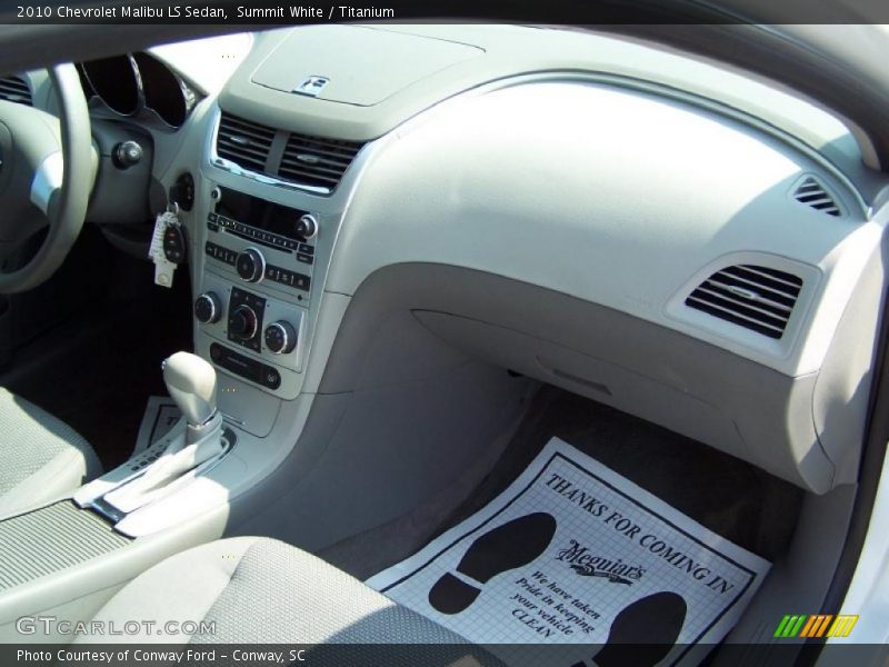 Summit White / Titanium 2010 Chevrolet Malibu LS Sedan