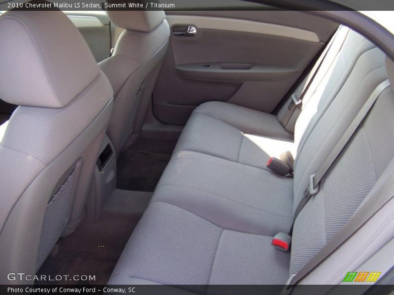 Summit White / Titanium 2010 Chevrolet Malibu LS Sedan