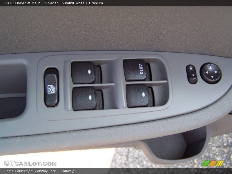 Summit White / Titanium 2010 Chevrolet Malibu LS Sedan