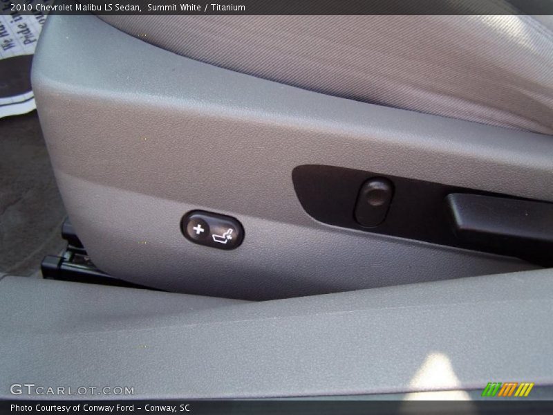 Summit White / Titanium 2010 Chevrolet Malibu LS Sedan