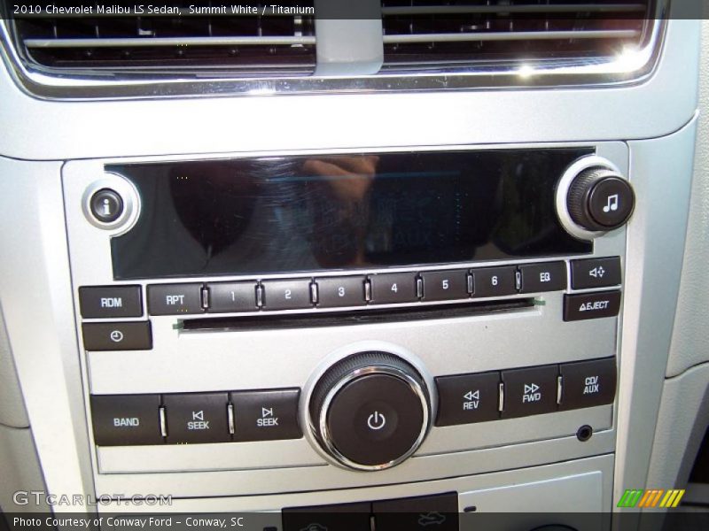 Summit White / Titanium 2010 Chevrolet Malibu LS Sedan