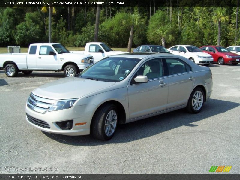 Smokestone Metallic / Medium Light Stone 2010 Ford Fusion SEL V6